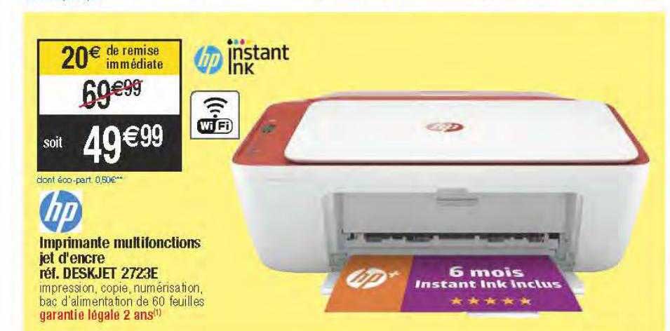 imprimante multifonctions jet d'encre hp