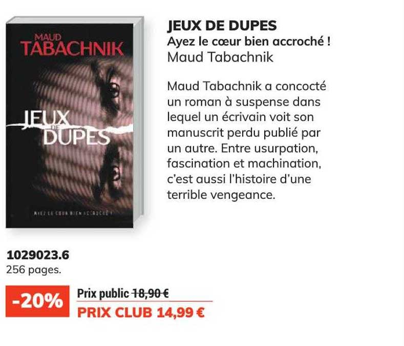 jeux de dupe - maud tabachnik