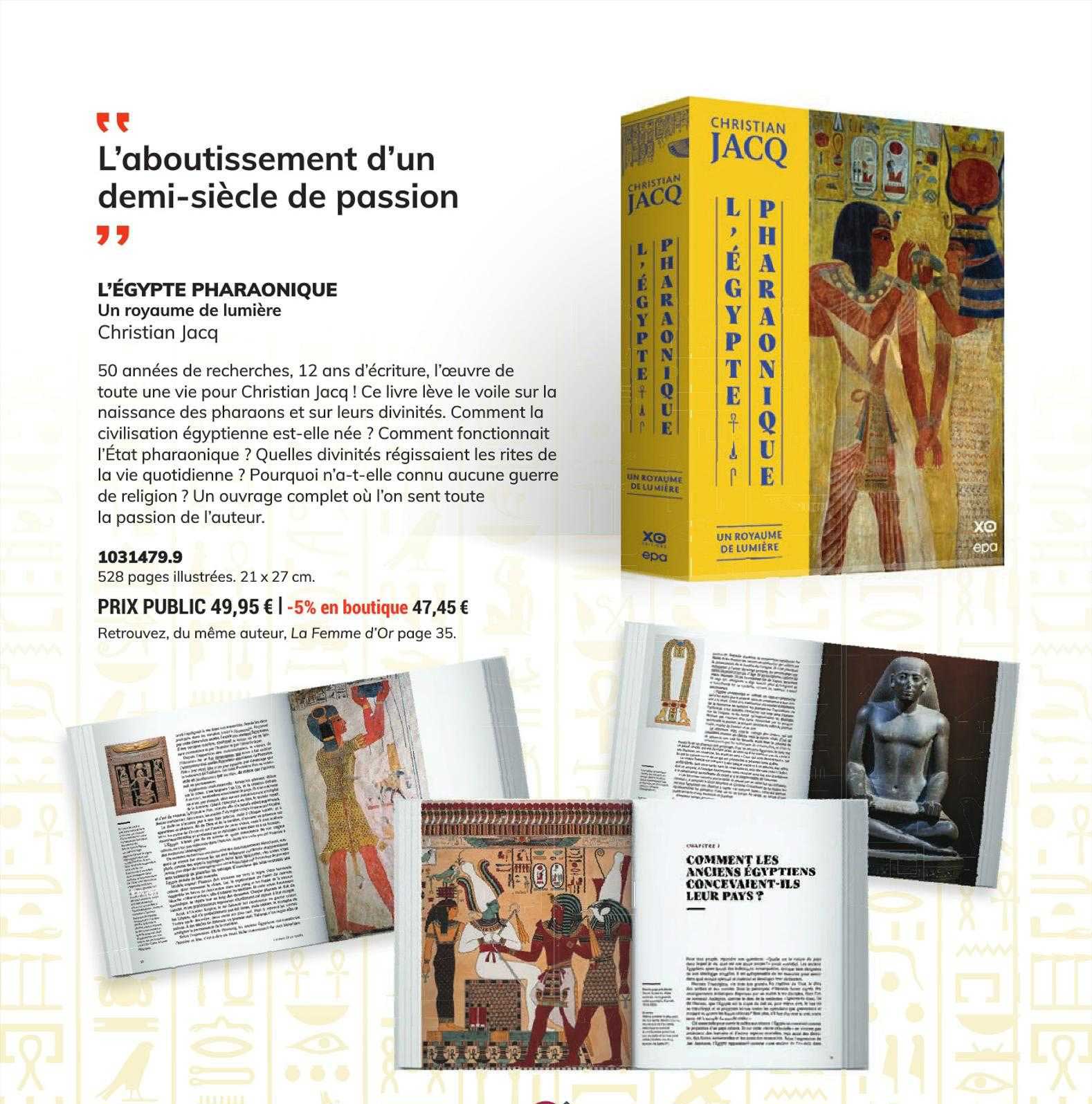 l'égypte pharaonique - christian jacq