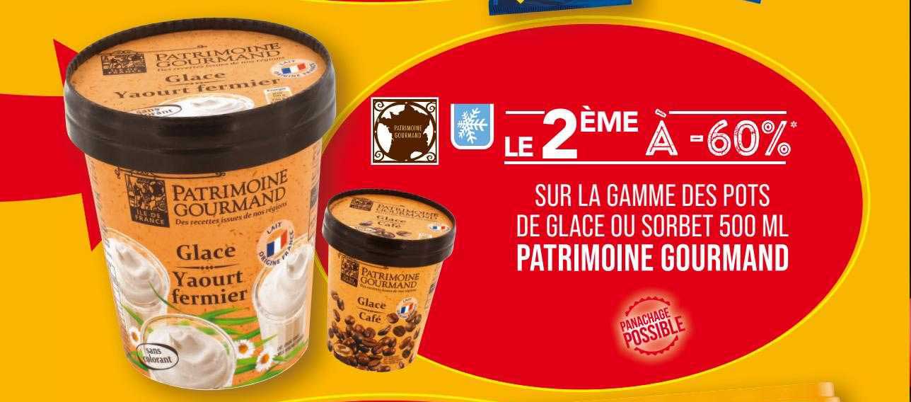 la gamme des ports de glace ou sorbet patrimoine gourmand