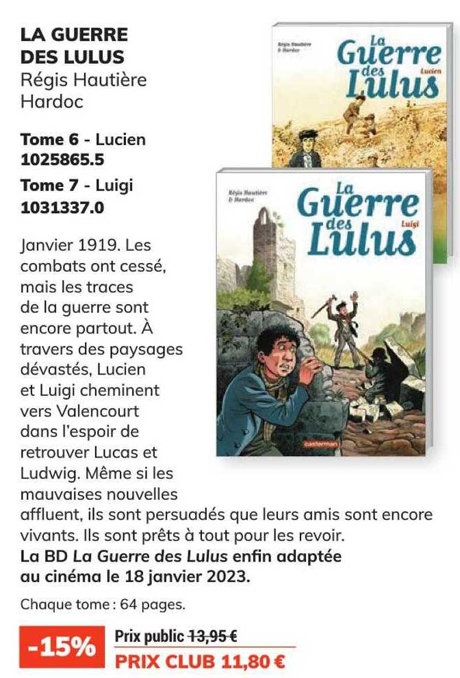 la guerre des lulus - régis hautière hardoc