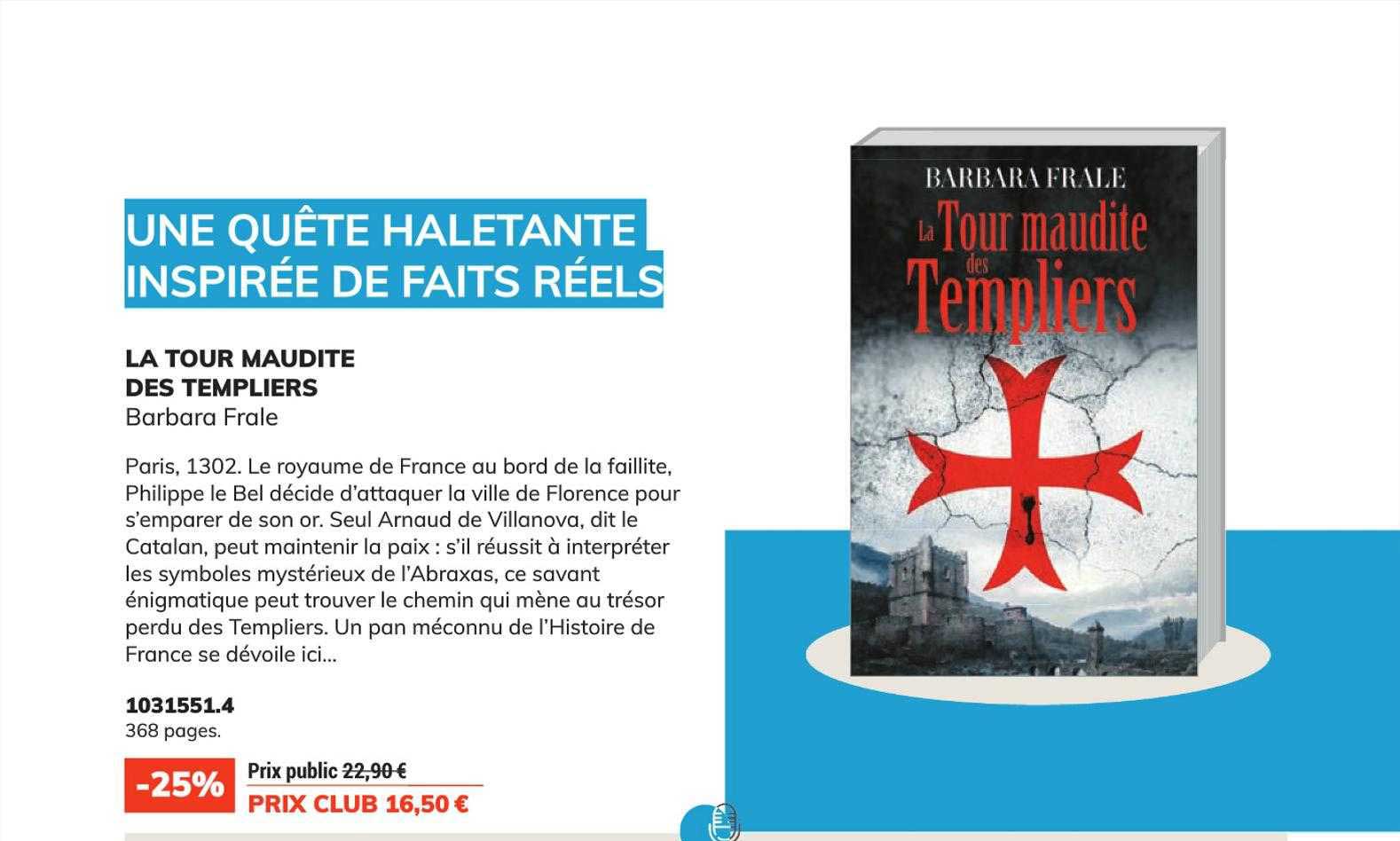 la tour maudite des templiers - barbara frale