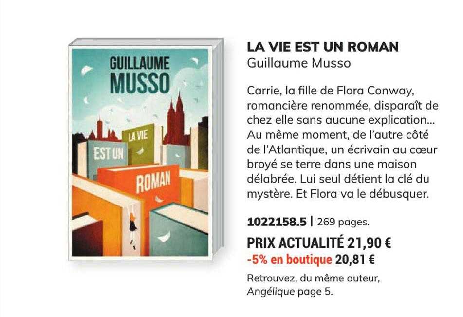 la vie est un roman - guillaume musso