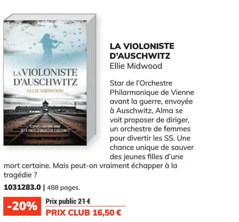 la violoniste d'auschwitz - ellie midwood