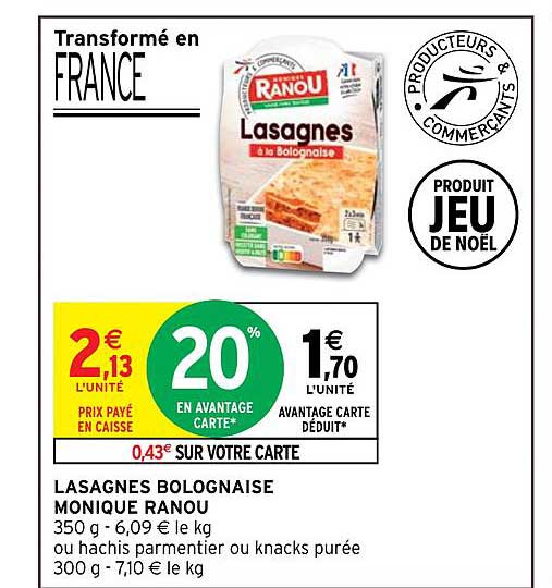 lasagnes bolognaise monique ranou