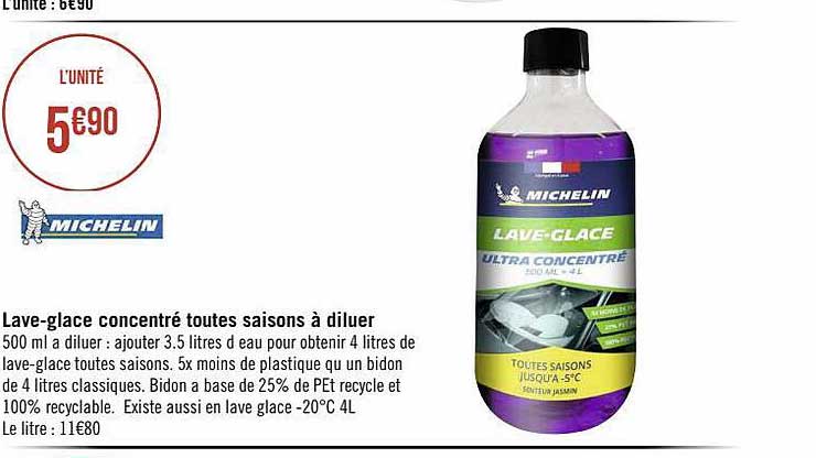 lave-glace concentré toutes saisons à diluer michelin