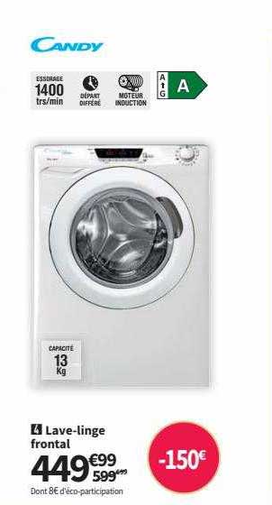 lave-linge frontal candy