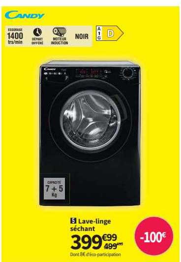 Lave-linge Séchant Candy