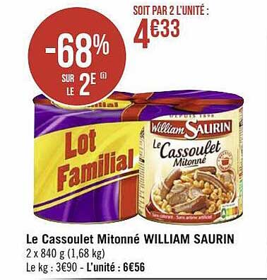 le cassoulet mitonné william saurin