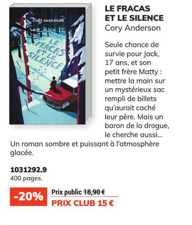 le fracas et le silence - cory anderson