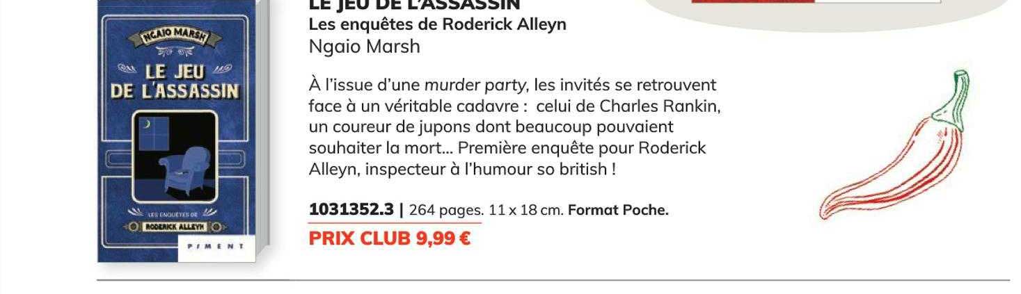 le jeu de l'assassin - ngaio marsh