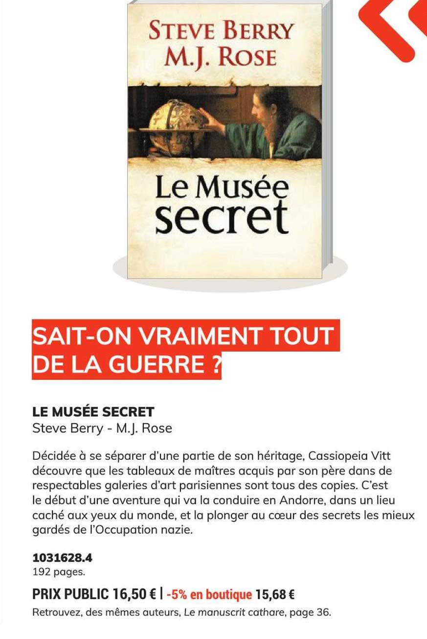 le musée secret - steve berry - m.j. rose