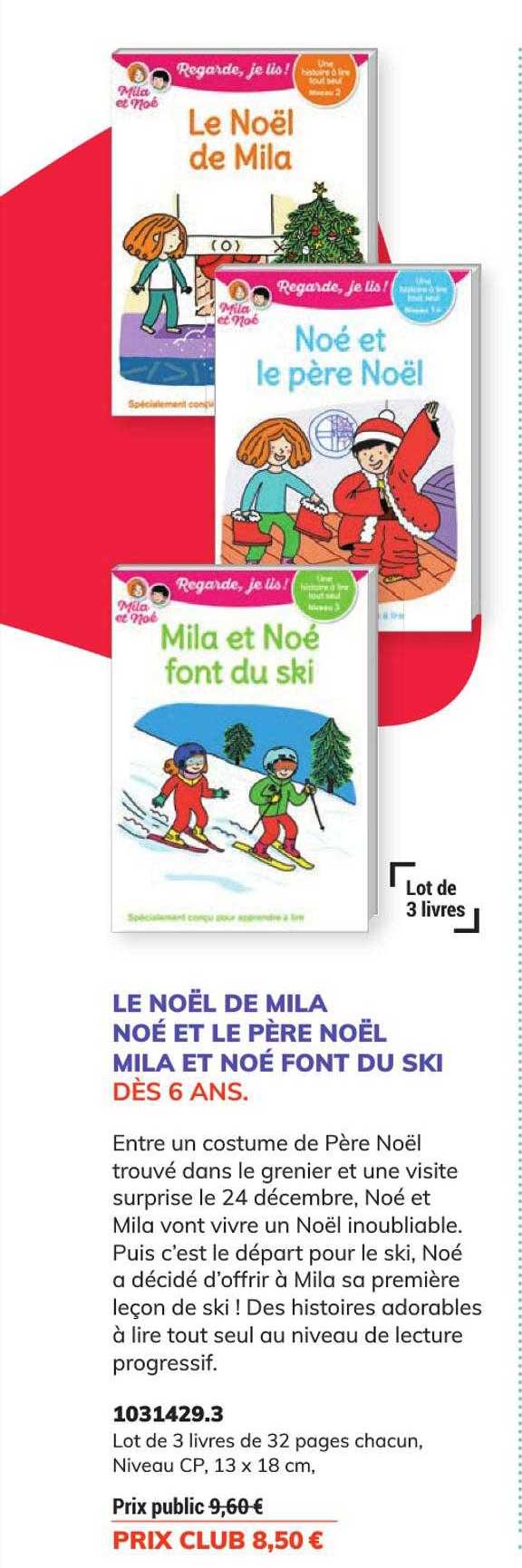 le noël de mila noé et le père noël, mila et noé font du ski