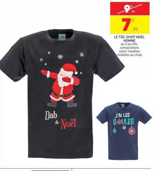 le tee-shirt noël homme