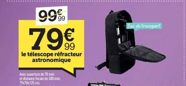 le télescope réfracteur astronomique