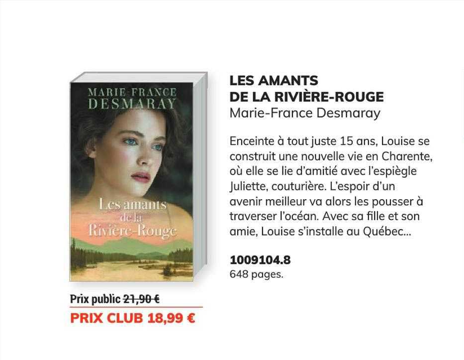 les amants de la rivière-rouge - marie-france desmaray