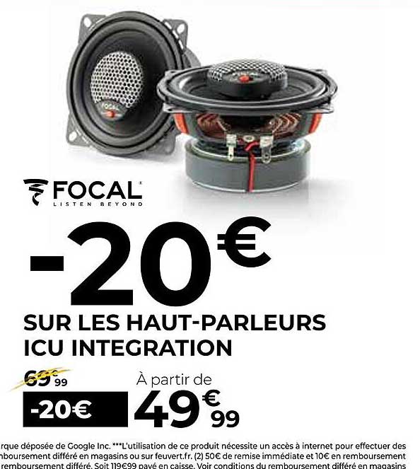 les haut-parleurs icu intégration focal