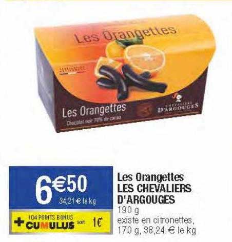 les orangettes les chevaliers d'argouges