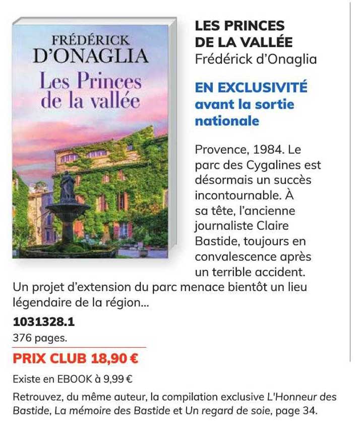 les princes de la vallée - frédérick d'onaglia