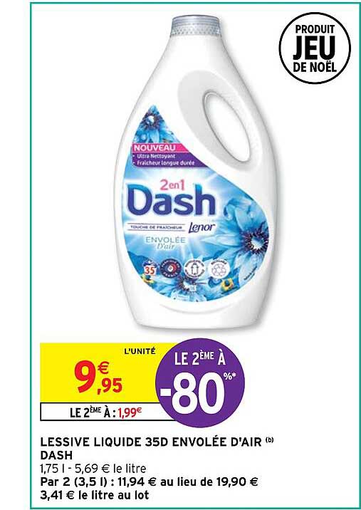 lessive liquide 35d envolée d'air dash
