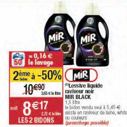 lessive liquide raviveur noir mir black