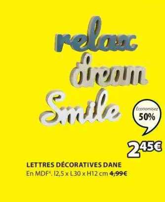 lettres décoratives dane