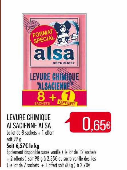 levure chimique alsacienne alsa