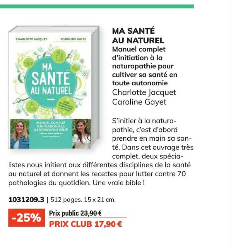 ma santé au naturel - charlotte jacquet - caroline gayet
