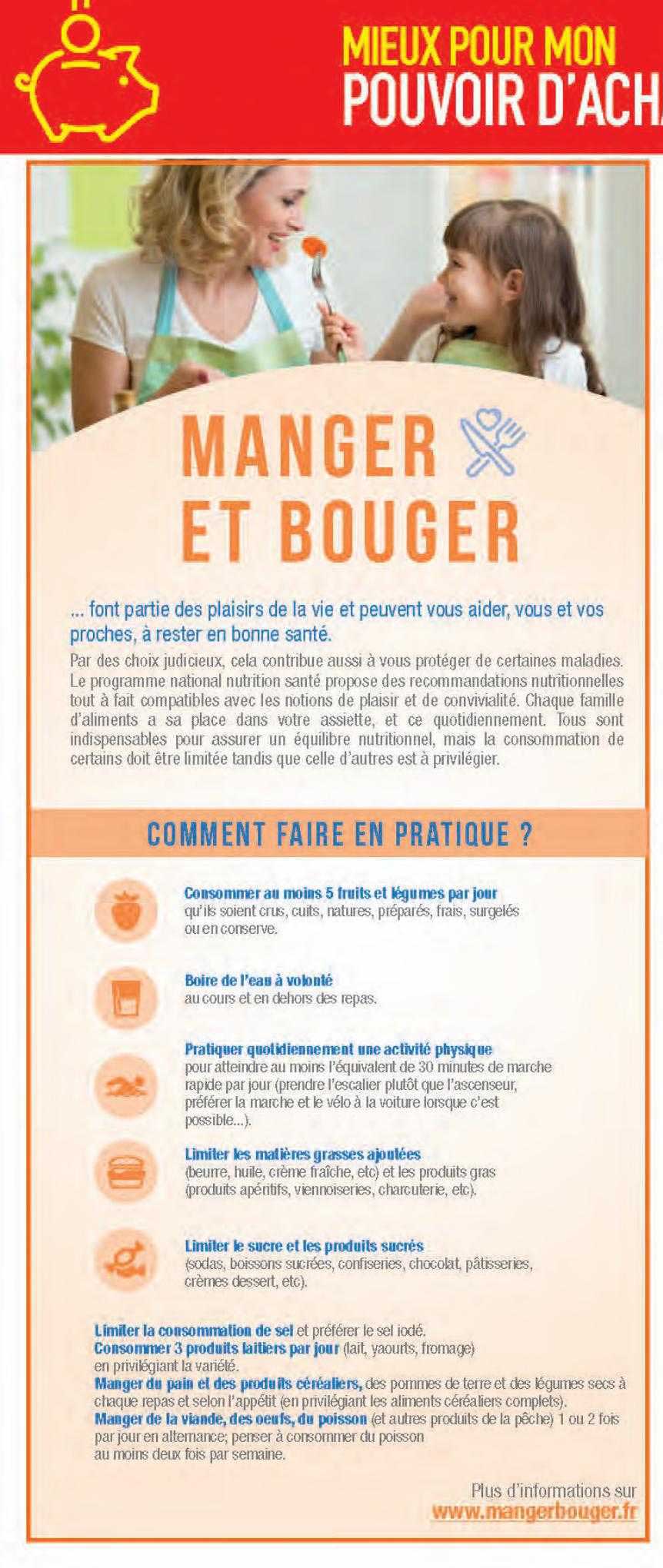 manger et bouger