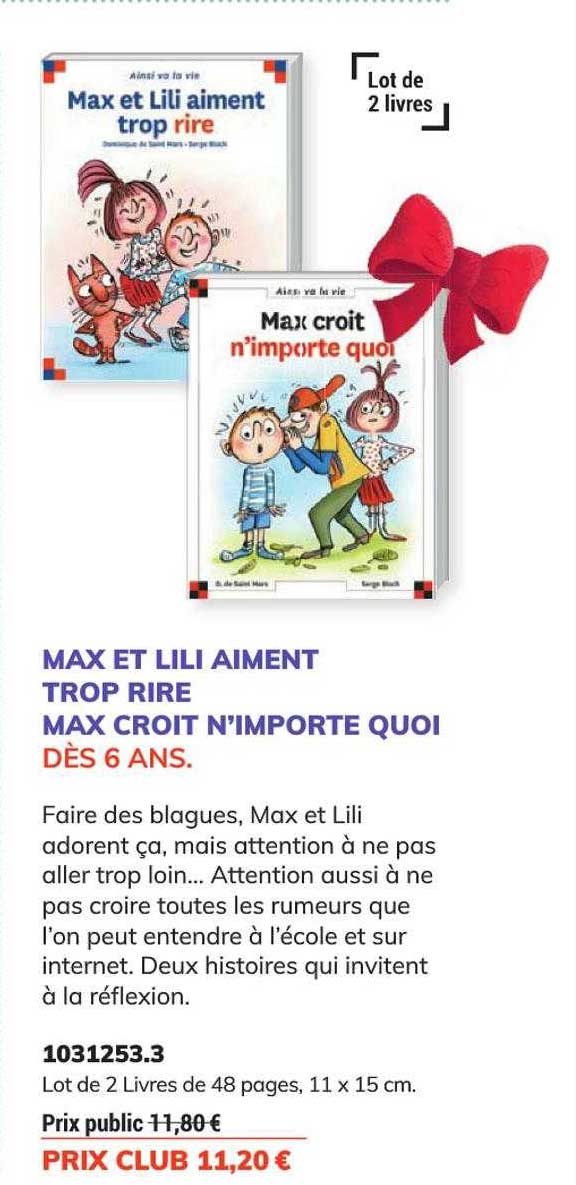 max et lili aiment trop rire, max croit n'importe quoi