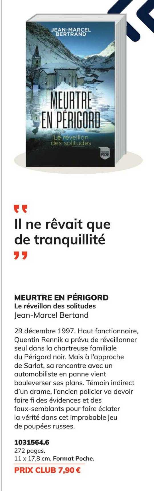 meurtre en périgord - jean-marcel bertand