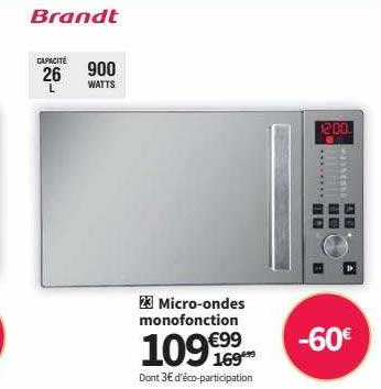 Micro-ondes Monofonction Brandt