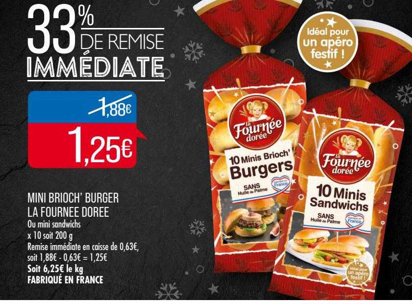 mini brioch' burger la fournée dorée