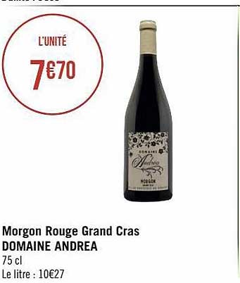 morgon rouge grand cras domaine andréa