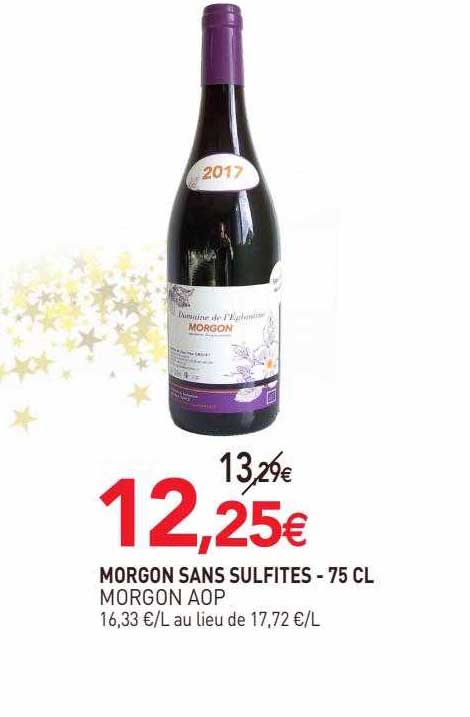 morgon sans sulfites morgon aop - 75 cl