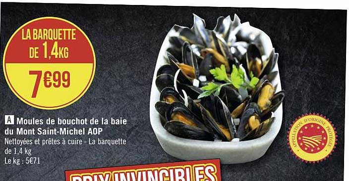 moules de bouchot de la baie du mont saint-michel aop