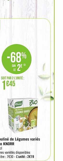 mouliné de légumes variés knorr