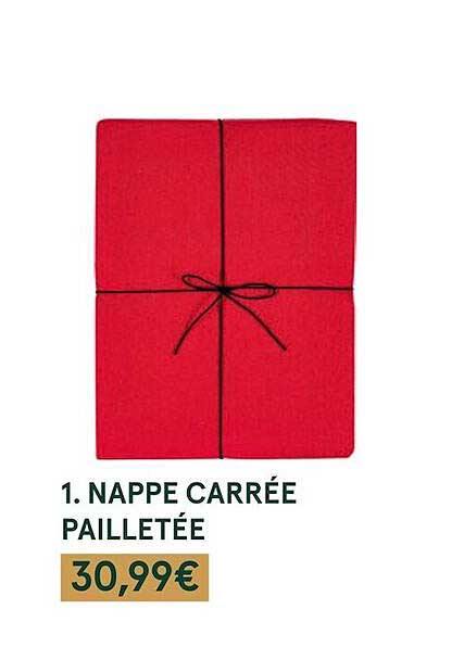nappe carrée pailletée