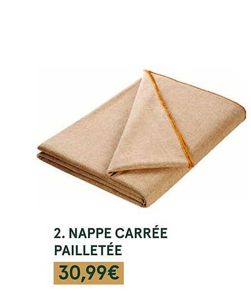 nappe carrée pailletée