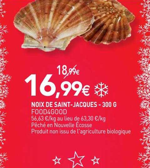 noix de saint-jacques food 4 good - 300 g