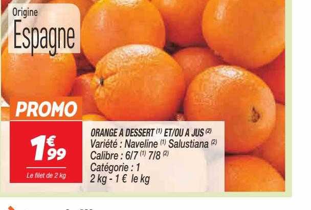 orange à dessert et-ou à jus