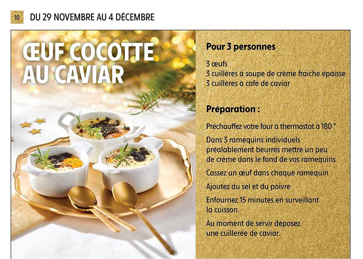 œuf cocotte au caviar