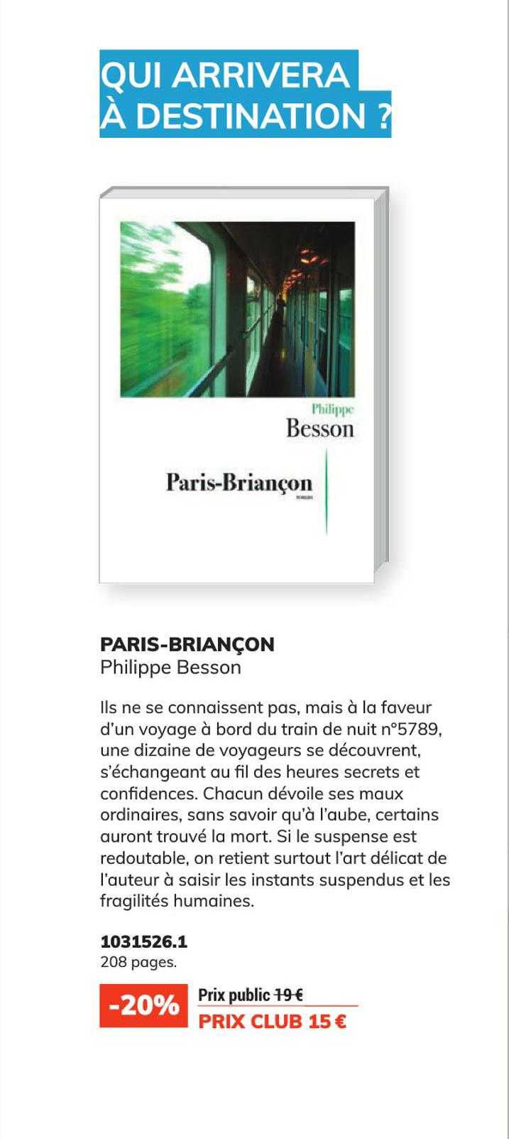 paris-briançon - philippe besson