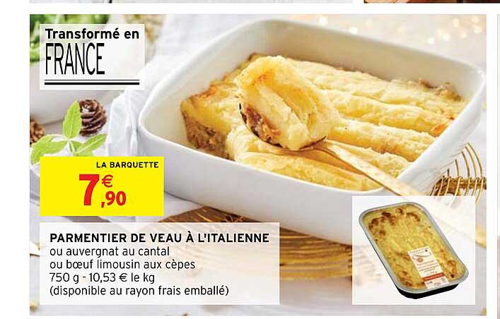 parmentier de veau à l'italienne