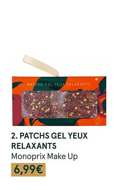 patchs gel yeux relaxants monoprix make up