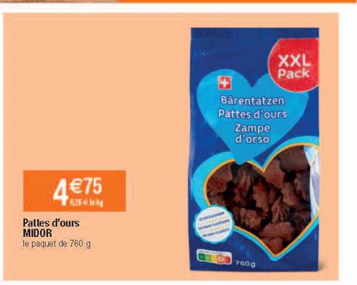 pattes d'ours midor
