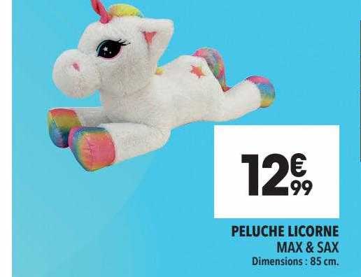 peluche licorne max & sax