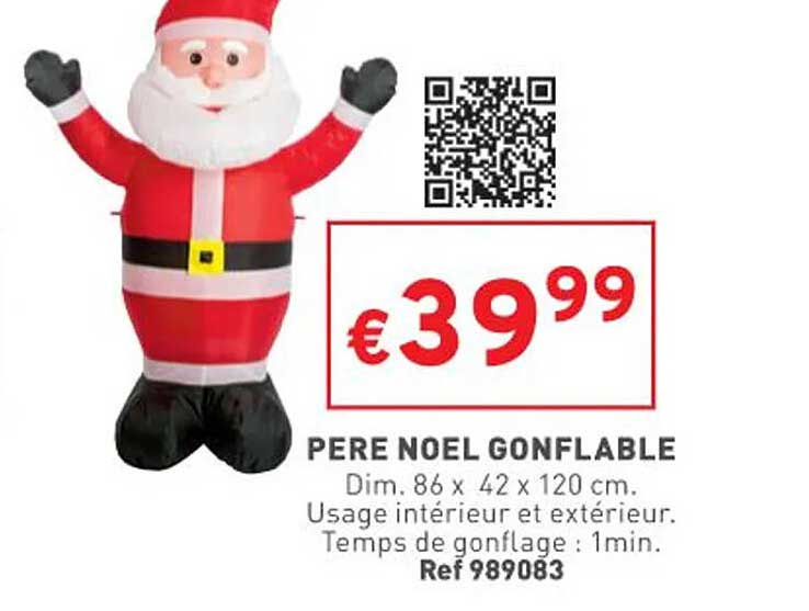 pere noel gonflable