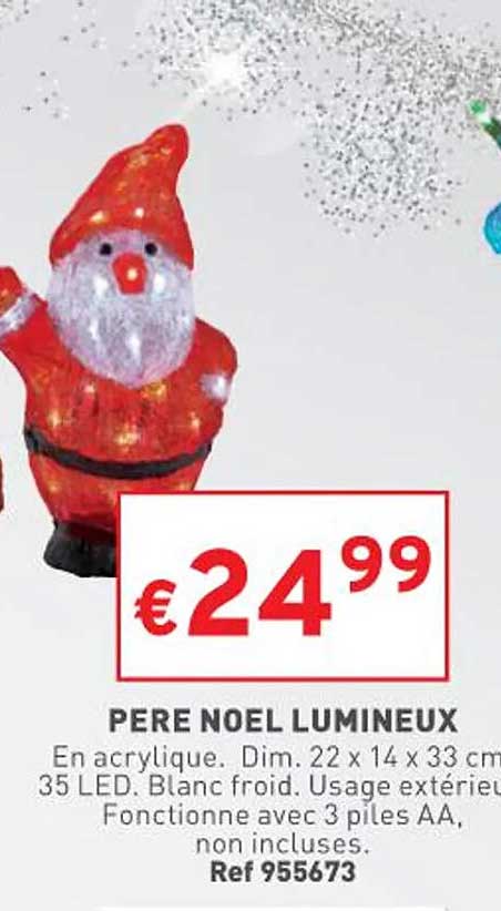 père noël lumineux