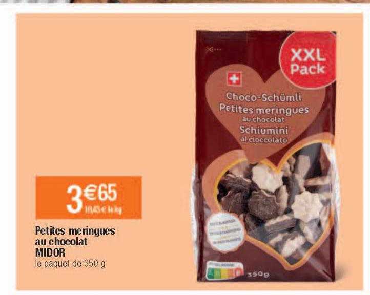 petites meringues au chocolat midor